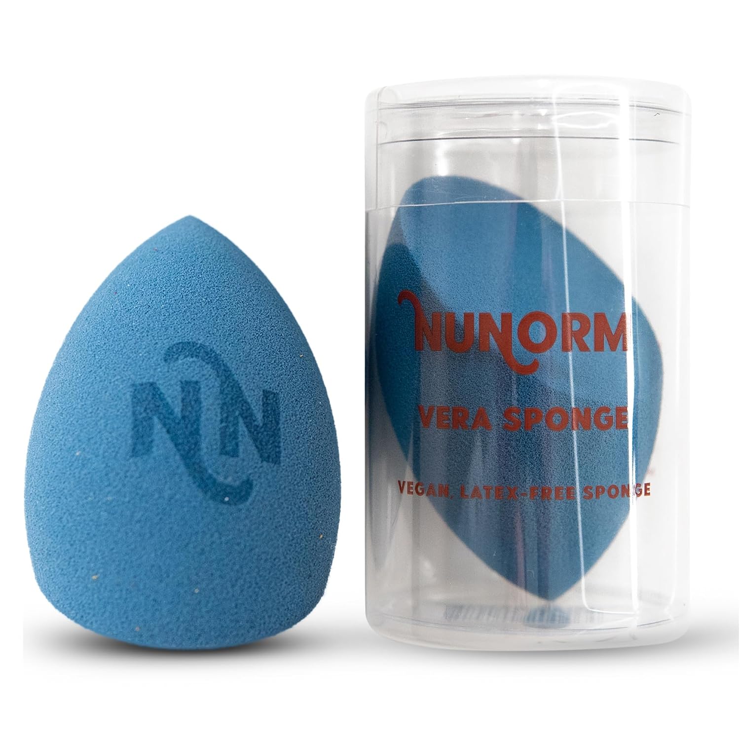 NuNorm Vera Sponge | Egg-Shaped Blending Tool | Liquid + Cream + Powder | 100% Latex-Free | Versatile for Makeup & Skincare