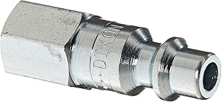 Dixon Valve DCP2021 Steel Air Chief Industrial Interchange Air Fitting, Quick-Connect Plug, 1/4" Coupler x 1/8" NPT Female Thread, 37 CFM Flow Rating