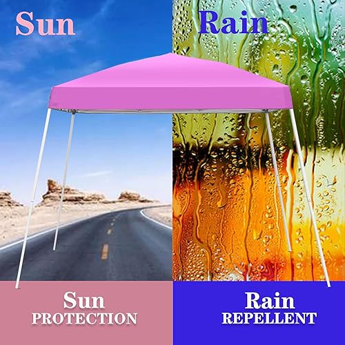 Miniatura 9 de GDY Tienda de campaña desplegable para exteriores de 8 x 10 pies, kioscos plegables instantáneos portátiles, toldo de patio con bolsa de transporte,