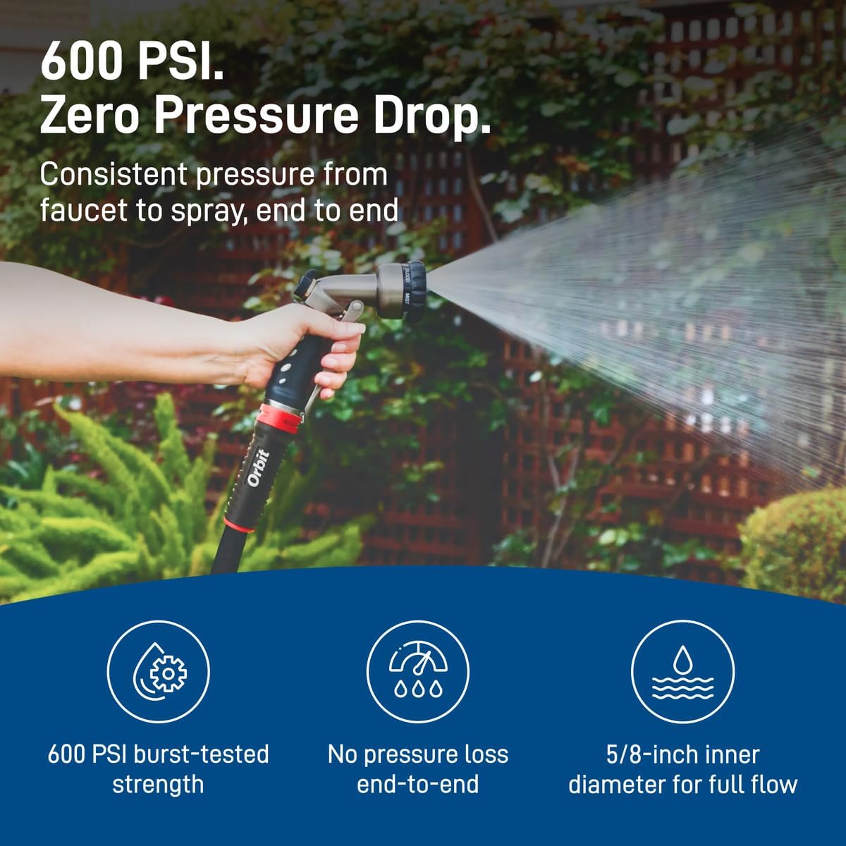 Orbit Pro ExoJacket Heavy-Duty Water Hose, 100 ft. x 5/8 in - photo 5