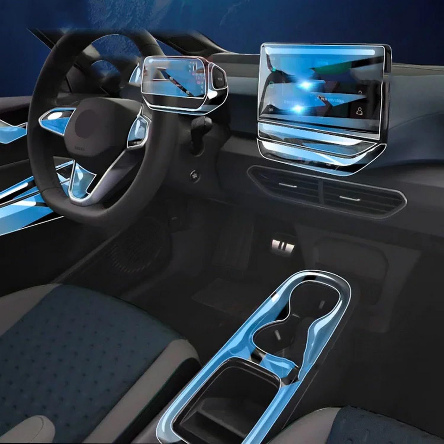 Film protecteur TPU habitacle Volkswagen ID.3 - Idéal pour trajets en famille