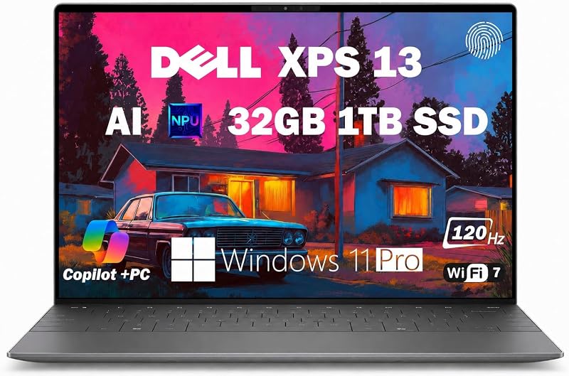 Computadora portátil Dell XPS 13, Snapdragon X Elite, 32 GB LPDDR5X, SSD 1T
