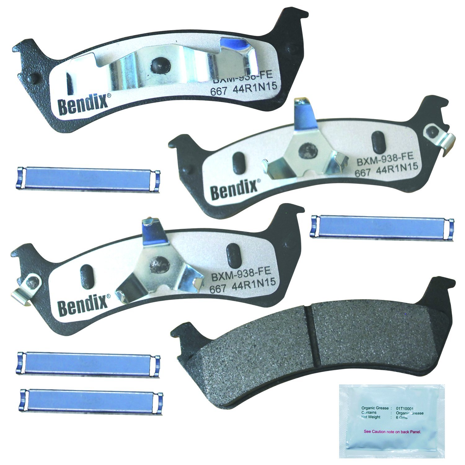 Bendix Fleet Metlok MKD667FM Semi-Metallic Rear Brake Pads for Ford Explorer 2001-1995, Explorer Sport 2003-2001, Explorer Sport Trac 2005, Ranger 2002-1998, Mercury Mountaineer 2001-1997
