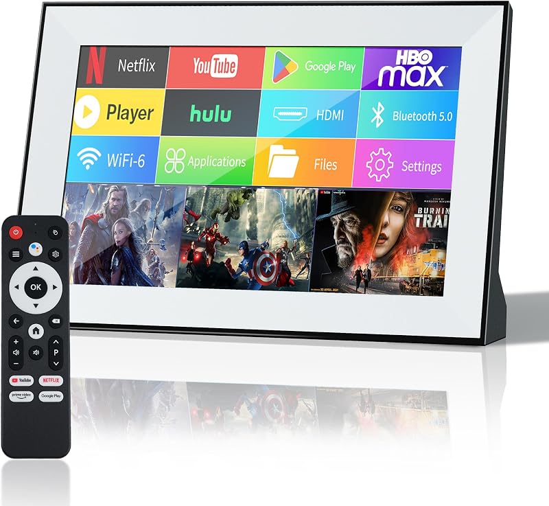 Small Smart tv，Portable TV with Touchscreen LCD Monitor，Built in Apps, Support SD，WiFi,Bluetooth，USB, HDMI Input,mini TV Design for Home, Kitchen, RV, and Travel Use