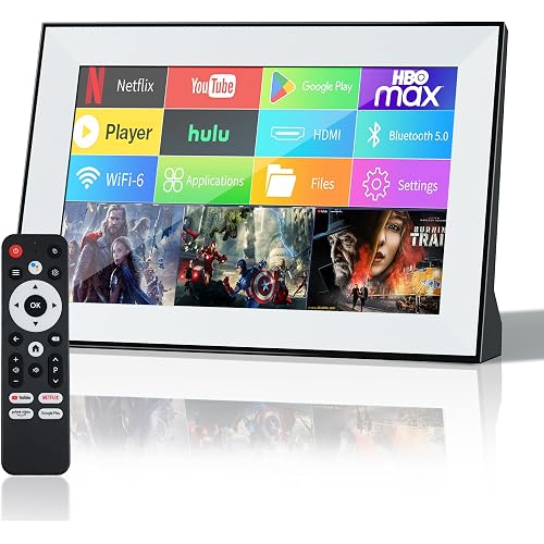 Small Smart tv,Portable TV with Touchscreen LCD Monitor,Built in Apps,Support SD,WiFi,Bluetooth,USB,HDMI Input,Mini TV Design for Home, Kitchen, RV, and Travel Use