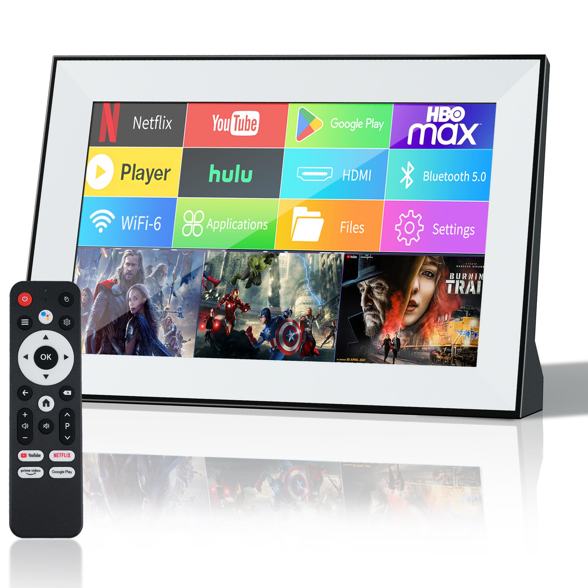 Portable TV,Small TV with Touchscreen LCD Monitor,Built in Apps,Support SD,WiFi,Bluetooth,USB, HDMI Input,Mini Smart TV Design for Home, Kitchen, RV, and Travel Use（Not Battery-Operated.）
