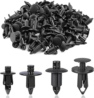 80pcs M6 M7 M8 M9 Plastic Fender Clips Body Rivets Compatible with UTV ATV Motorcycle Sportsbike Push Pin Fairing Nylon Retainer Fastener Replace 7661855 Fits for Polaris Suzuki Honda Yamaha