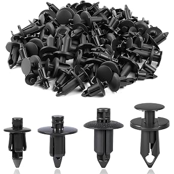 80pcs M6 M7 M8 M9 Plastic Fender Clips Body Rivets Compatible with UTV ATV Motorcycle Sportsbike Push Pin Fairing Nylon Retainer Fastener Replace 7661855 Fits for Polaris Suzuki Honda Yamaha