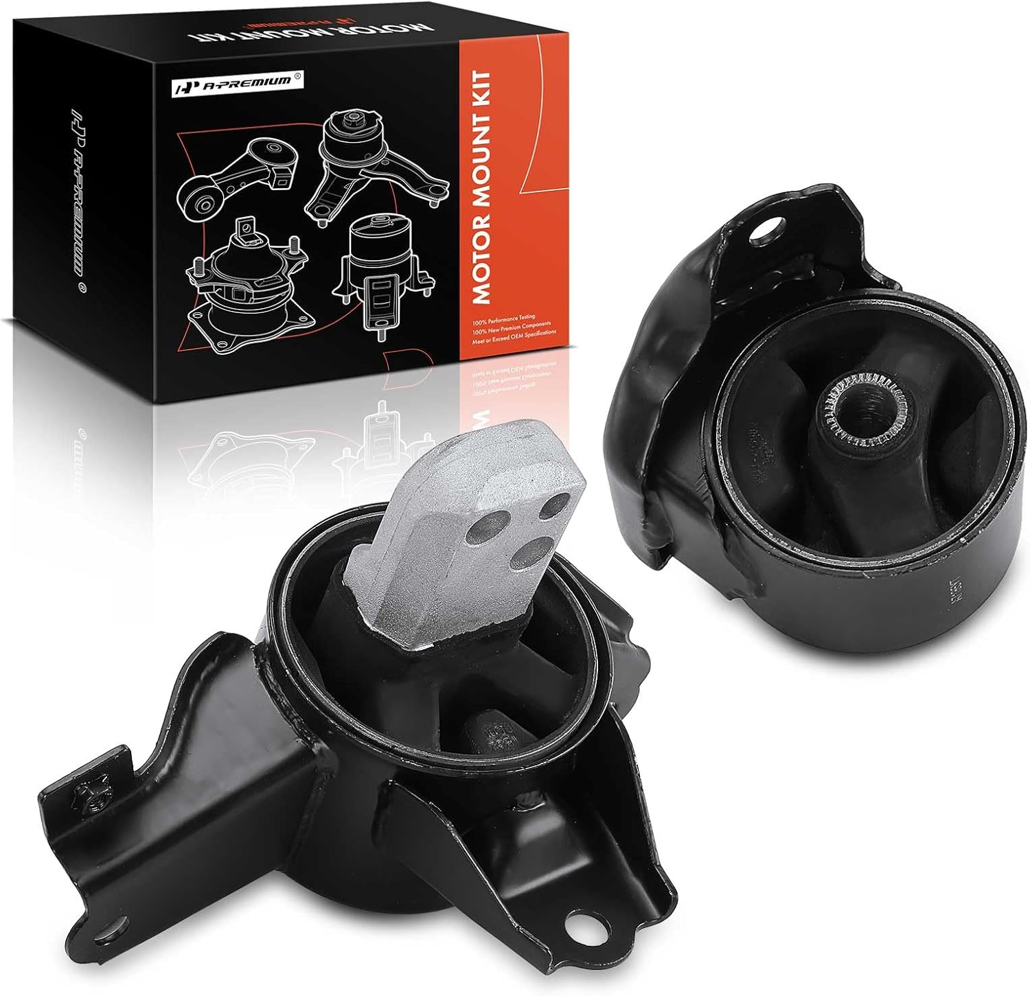 A-Premium 2PCS Engine Motor Mount and Transmission Mount Kit Compatible with Hyundai Elantra 2007 2008 2009 2010 2011 2012, 2.0L, Replace# 219102H150