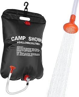 Solar Camping Shower Bag 1/2set and1+ Set 5 Gallon Portable Camping Showers Bag with