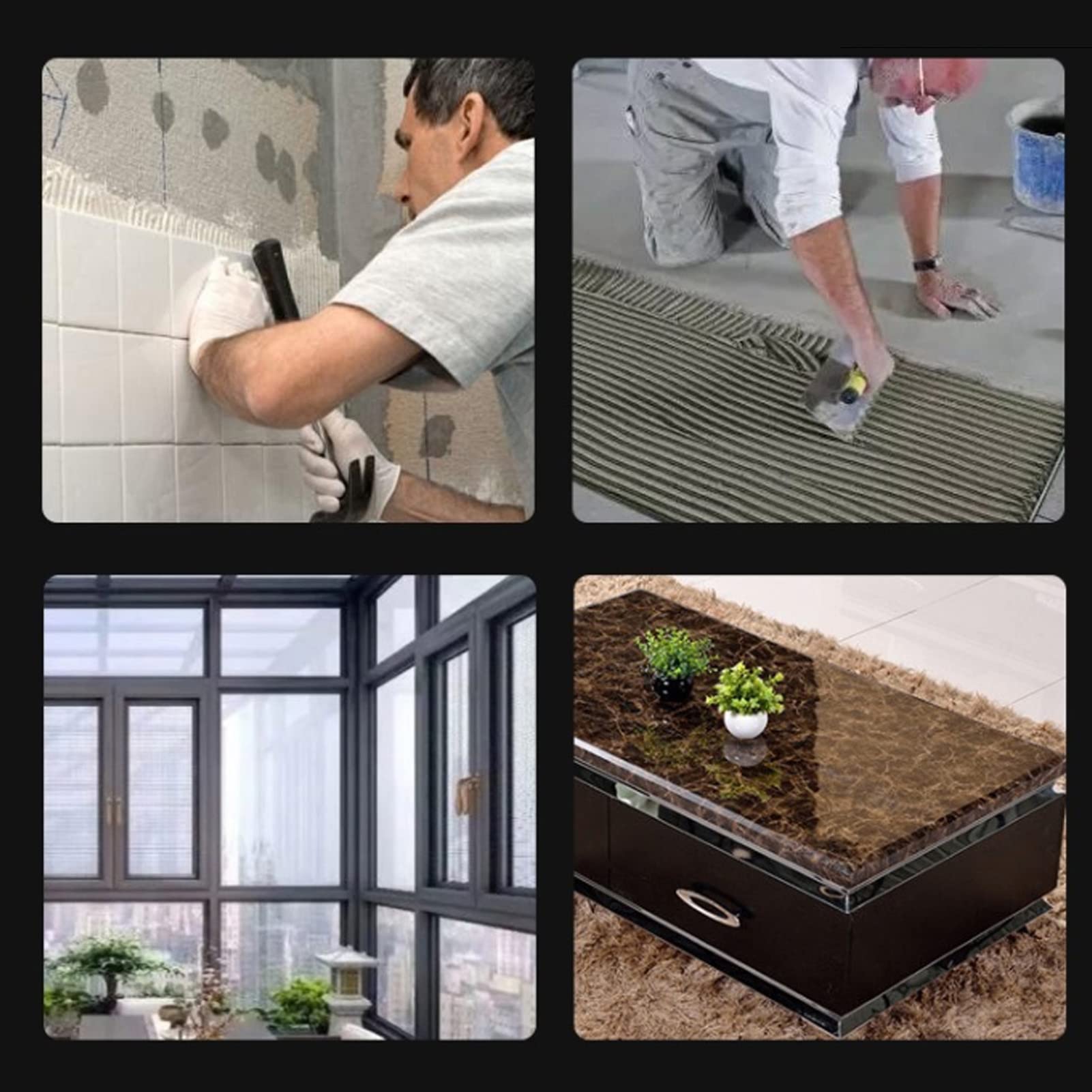 Ventosa de elevación de vidrio resistente, fuerte succión, mango de acero inoxidable antideslizante, portátil para mover azulejos y granito para mejoras del hogar