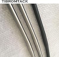 Vista 4 de Manillar de titanio tipo S plano para bicicleta Brompton 1.000 in ultraligero 530 ancho (dorado, 530)