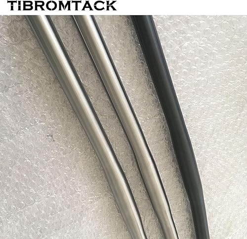 Miniatura 4 de Manillar de titanio tipo S plano para bicicleta Brompton 1.000 in ultraligero 530 ancho (negro mate, 530)