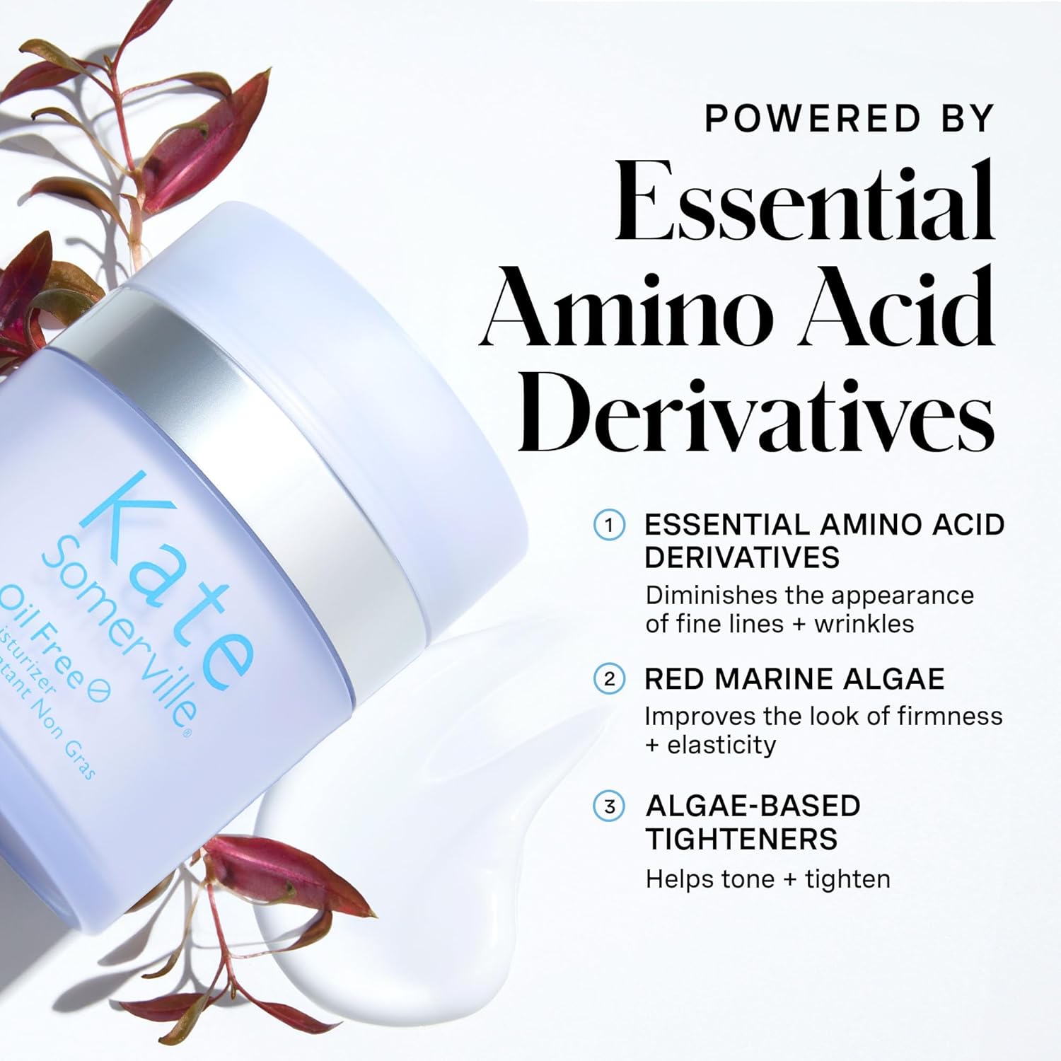 Kate Somerville Oil Free Moisturizer – Clinically Formulated Face Cream for Oily Skin, Lightweight, and Hydrating Daily Oil Control, 1.7 Fl Oz - Image 2