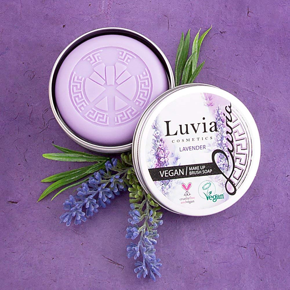Luvia - Nettoyant pour pinceaux de maquillage - Savon pour pinceaux de maquillage - Savon mélangeur de beauté - 100 g - XXL - Nettoyant pour pinceaux de maquillage