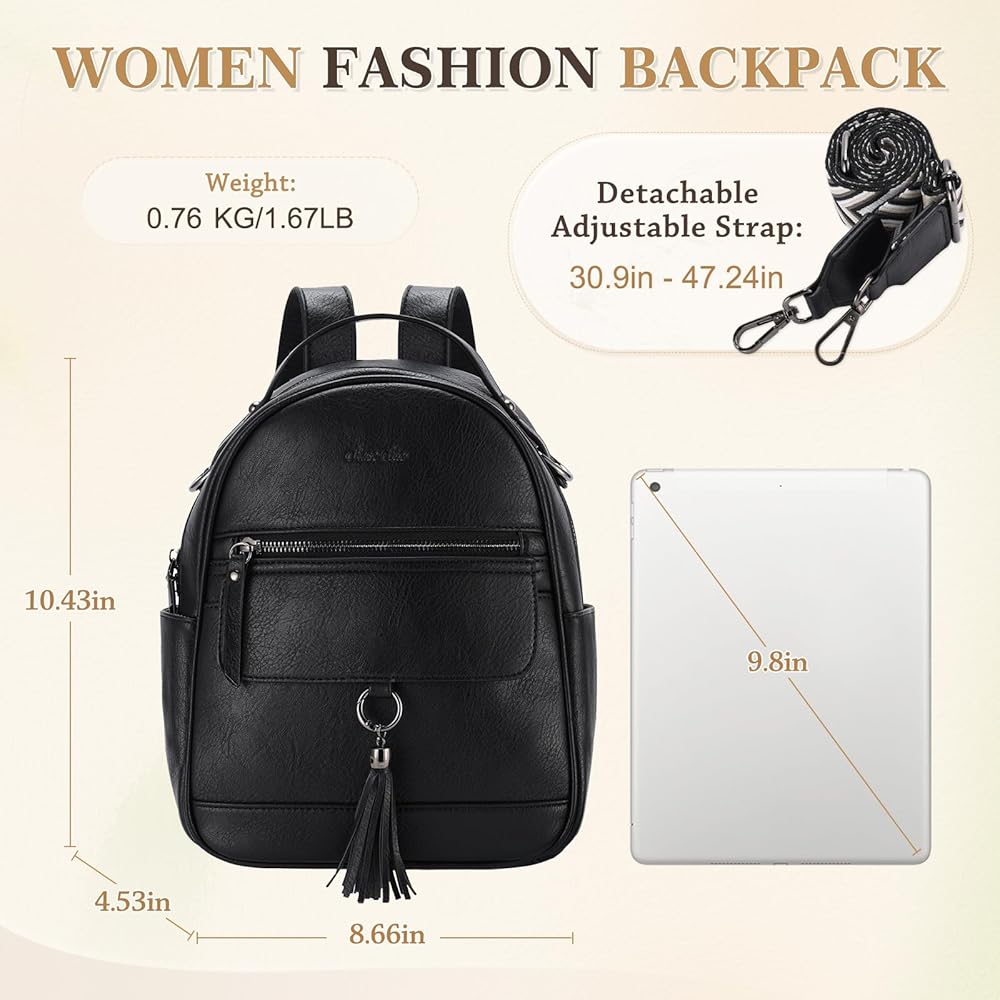 Chase Chic Mini Womens Backpack,PU Leather Anti-Theft