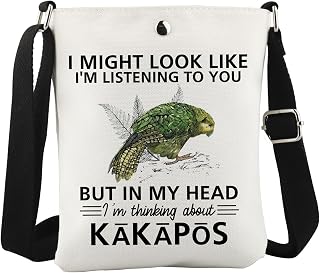 WCGXKO Kakapos Gift Kakapos Lover Gift New Zealand Bird Gift NZ gift Kakapos Crossbody Bag