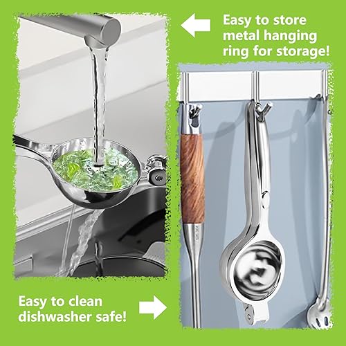 Miniatura 5 de Exprimidor de limón de alta calidad, exprimidor de ayuda de mano grande y resistente para limón, prensa manual de cítricos, herramienta de barra