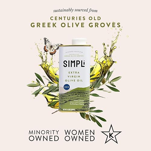 Miniatura 3 de SIMPLi Aceite de oliva extra virgen 100% griego, aceite de oliva extra virgen prensado en frío de aceitunas Koroneiki, origen único de Esparta con