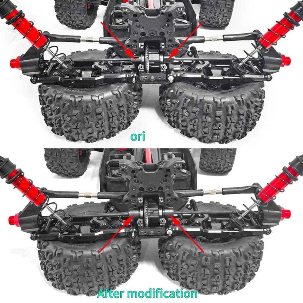 COMODO Acciaio Front CVD Drive Shaft con Dog Bone e Drive Cup per 1/5 Scale RC Cars – Sostituzione Drivetrain Parte