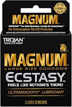Magnum Ecstasy Large Size Condom, 3 Count (Pack of 6)