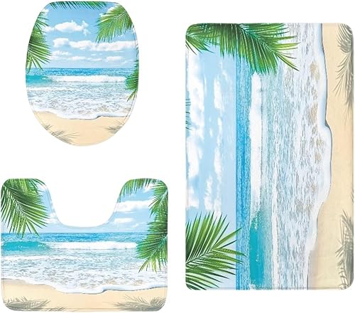 Miniatura 8 de UNICEU Alfombra de baño de 3 piezas para Día de Acción de Gracias, calabaza, pavo, hoja de arce, suave, absorbente, alfombrilla de baño +