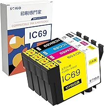 IC4CL69 Compatible Ink Cartridge for Epson IC69 Epson Compatible Ink for PX-S505 PX-105 Printer Original Ink Compatible Ink (Total of 4 Inks)