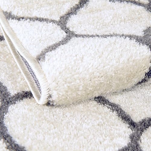 Miniatura 237 de Rugs.com Lattice Frieze Collection Alfombra – 4 x 6 pies, alfombra mediana negra perfecta para salas de estar, comedores grandes, planos abiertos