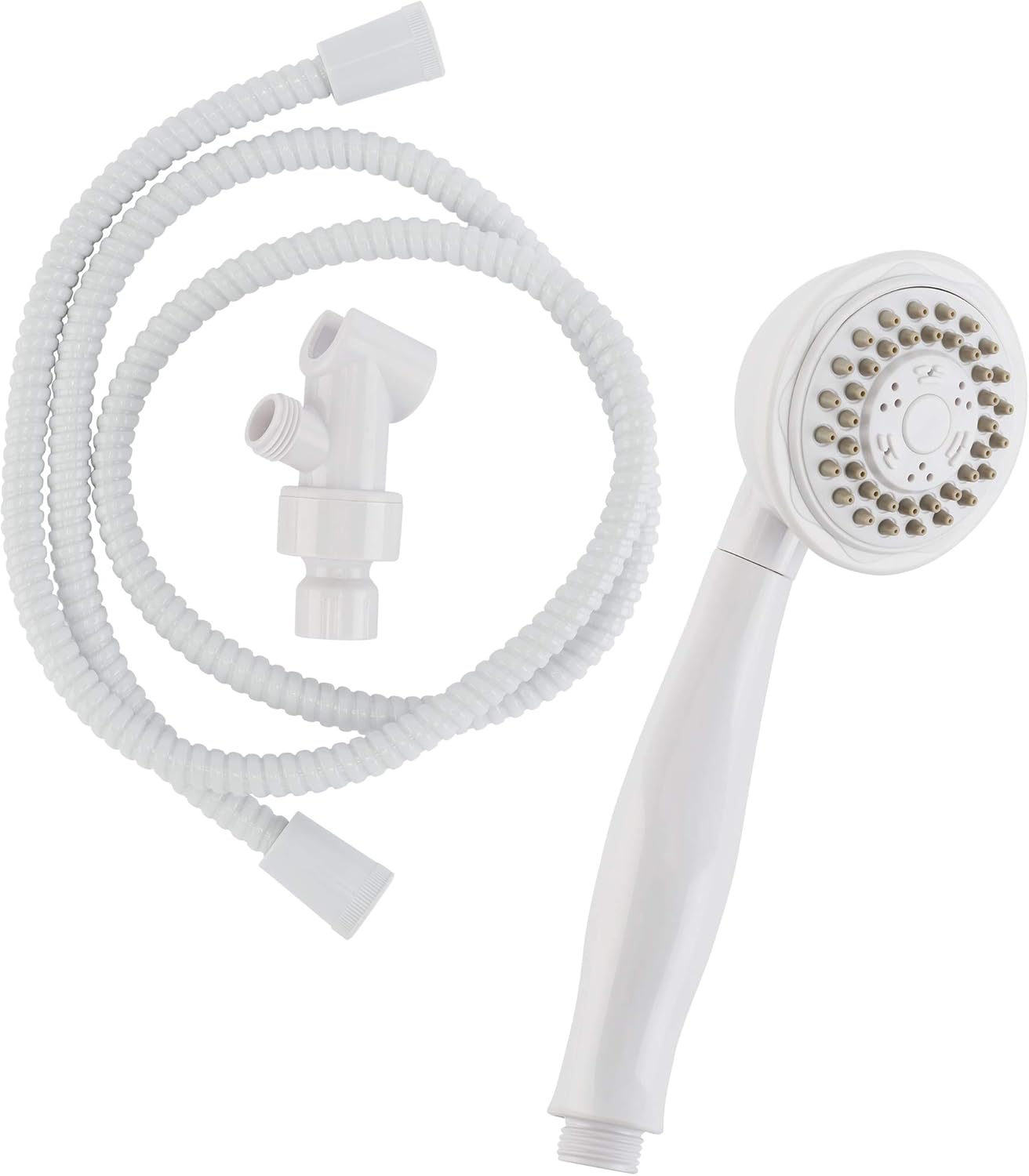 Keeney 3-Function Handheld Shower, White