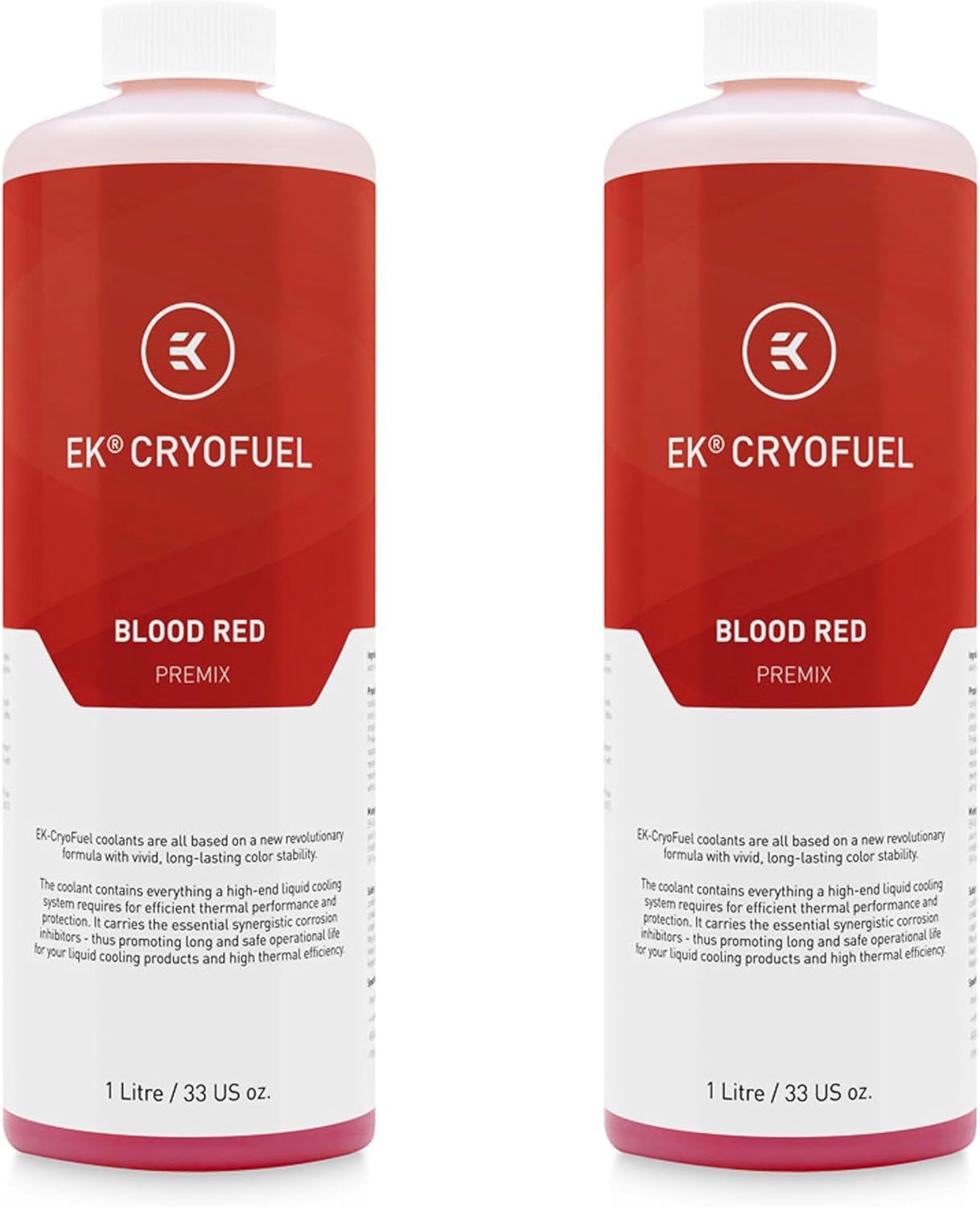 EKWB EK-CryoFuel Premix PC Coolant, 1000mL, Clear, 2-Pack