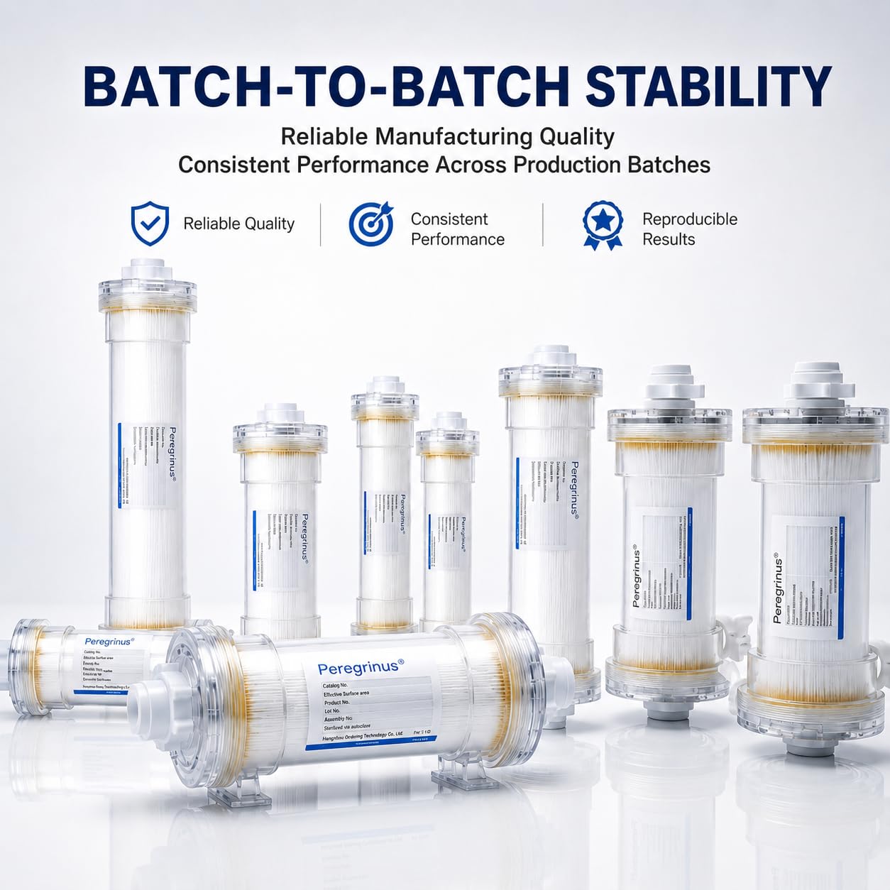 WCX Membrane Chromatography Module, Weak Cation Exchange Membrane for Protein Antibody Purification, High Flow Rate, Up to 40× Faster Processing, FPLC Compatible, Lab to Production Scale (150ml(1pc))