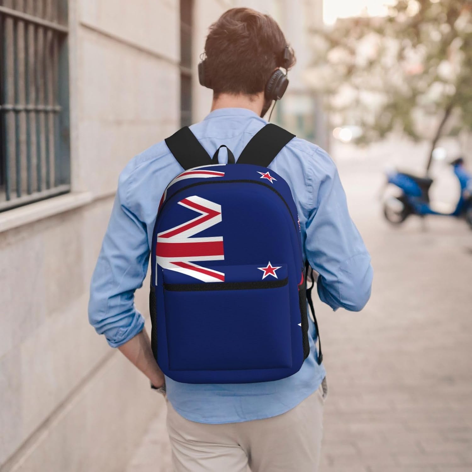 New Zealand Flag Trendy business laptop backpack Suitable for business trips/daily office use