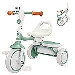 besrey Toddler Tricycle with Bell, Kids Tricycle Age 18 Months to 5 Years, Kids Trike, Toddler Bike for 1.5-5 Year Olds, Baby Trike, Gifts & Toys for Boys & Girls