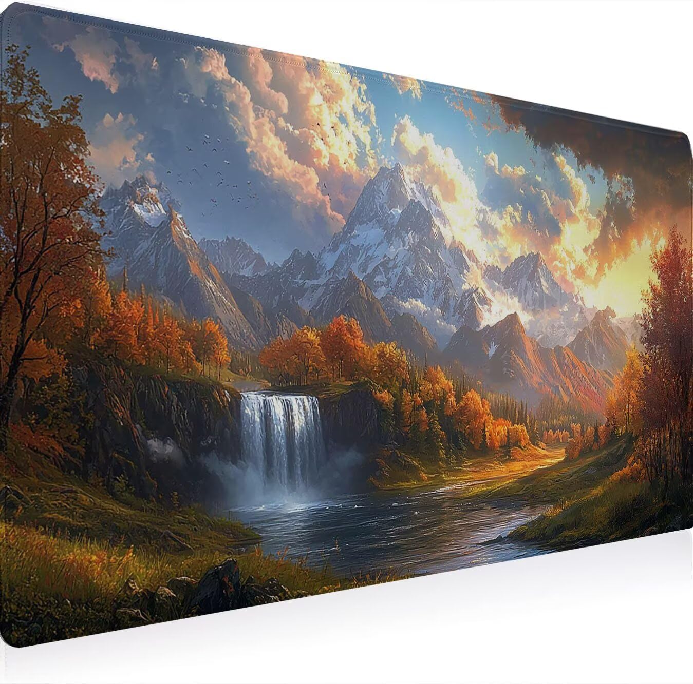 Podkładka pod mysz, podkładka pod mysz XXL 1200 x 600 mm podkładka pod mysz dla graczy, wodoodporna gumowa podstawa, duża, podkładka pod mysz do gier szyte krawędzie wodoodporna antypoślizgowa, dom