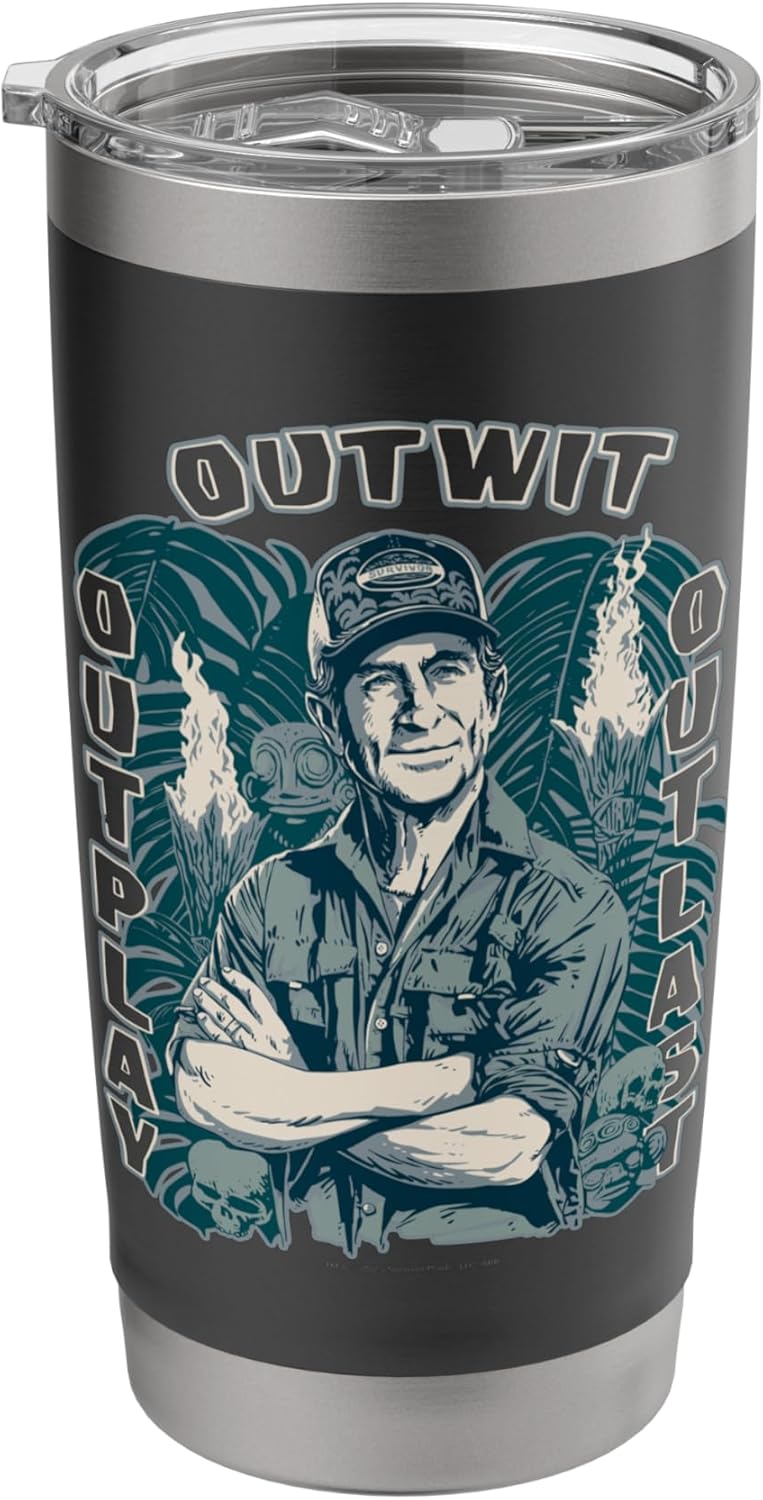 Official Survivor Show: Outwit. Outplay. Outlast Stainless Steel Insulated Tumbler