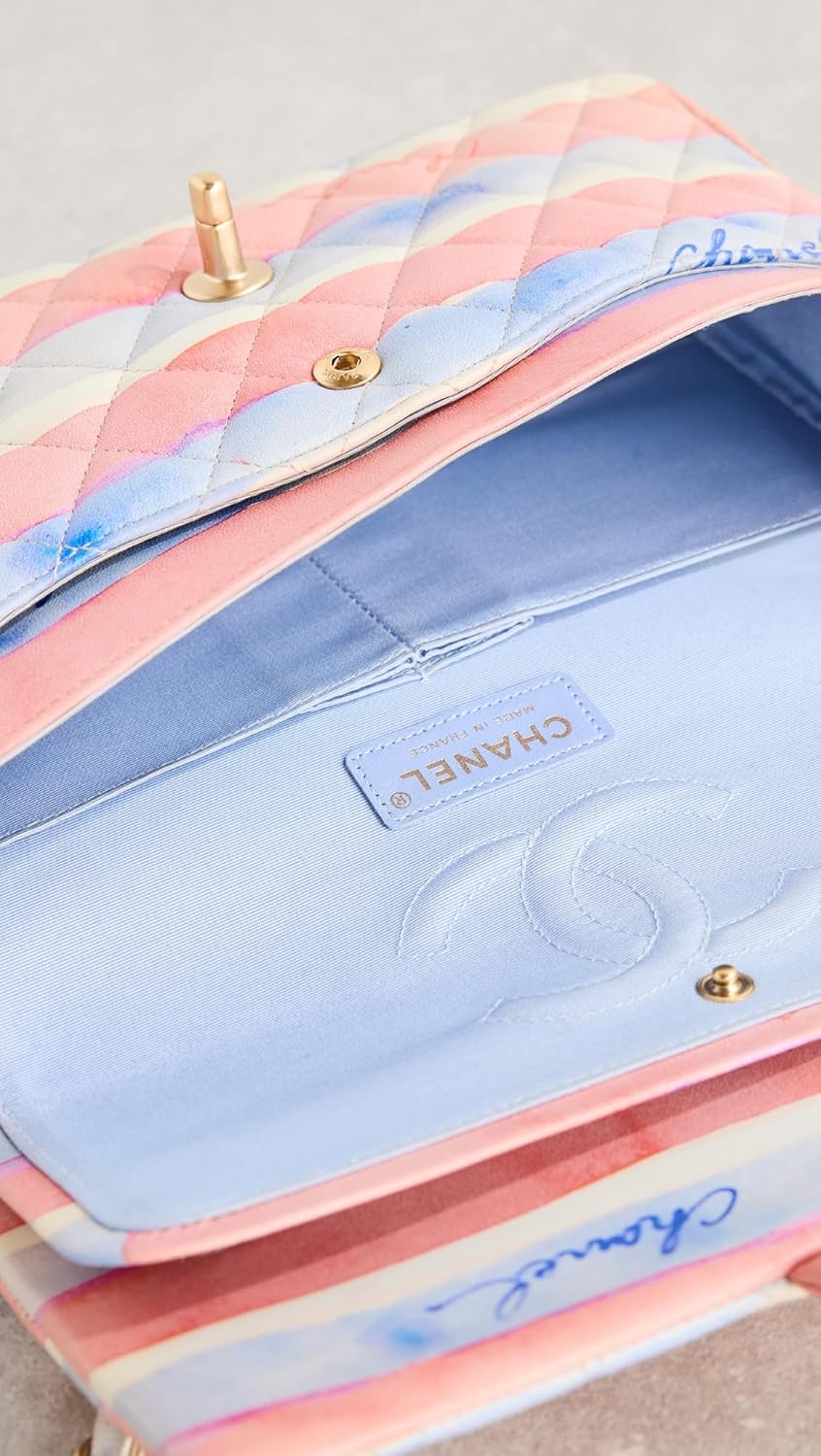 CHANEL Women's Pre-Loved Multi Lambskin 2.55 Bag 10" - Image 5