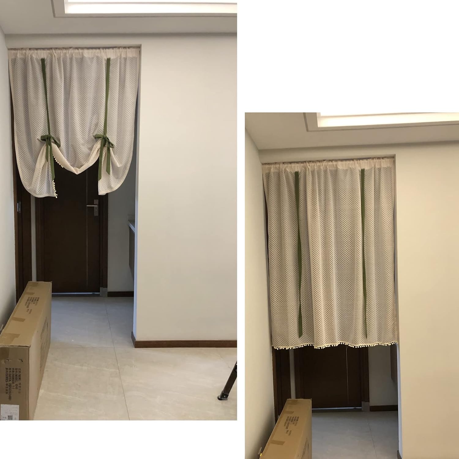 LUNEZY Blackout Roman Shades Tie-up Curtain 1 Pcs - Partitions, Home Decor, Privacy - for Kitchen Windows/Bathroom/Balcony/Closet/Living Room/Door Curtain Drapes (Color : 1 Pcs, Size :