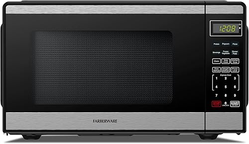 Miniatura 14 de Farberware - Horno microondas de encimera de 1.1 pies cúbicos – 1000 vatios de potencia, configuraciones de cocción automática, descongelación,
