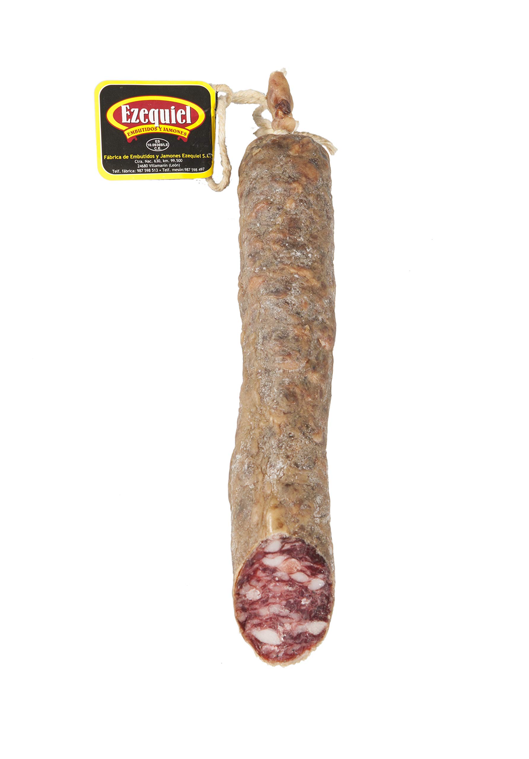 Embutidos Ezequiel Salchichón Extra Cular Mitad Gr Salchichon Ahumado Casero De León, 350 Gramo — view 2