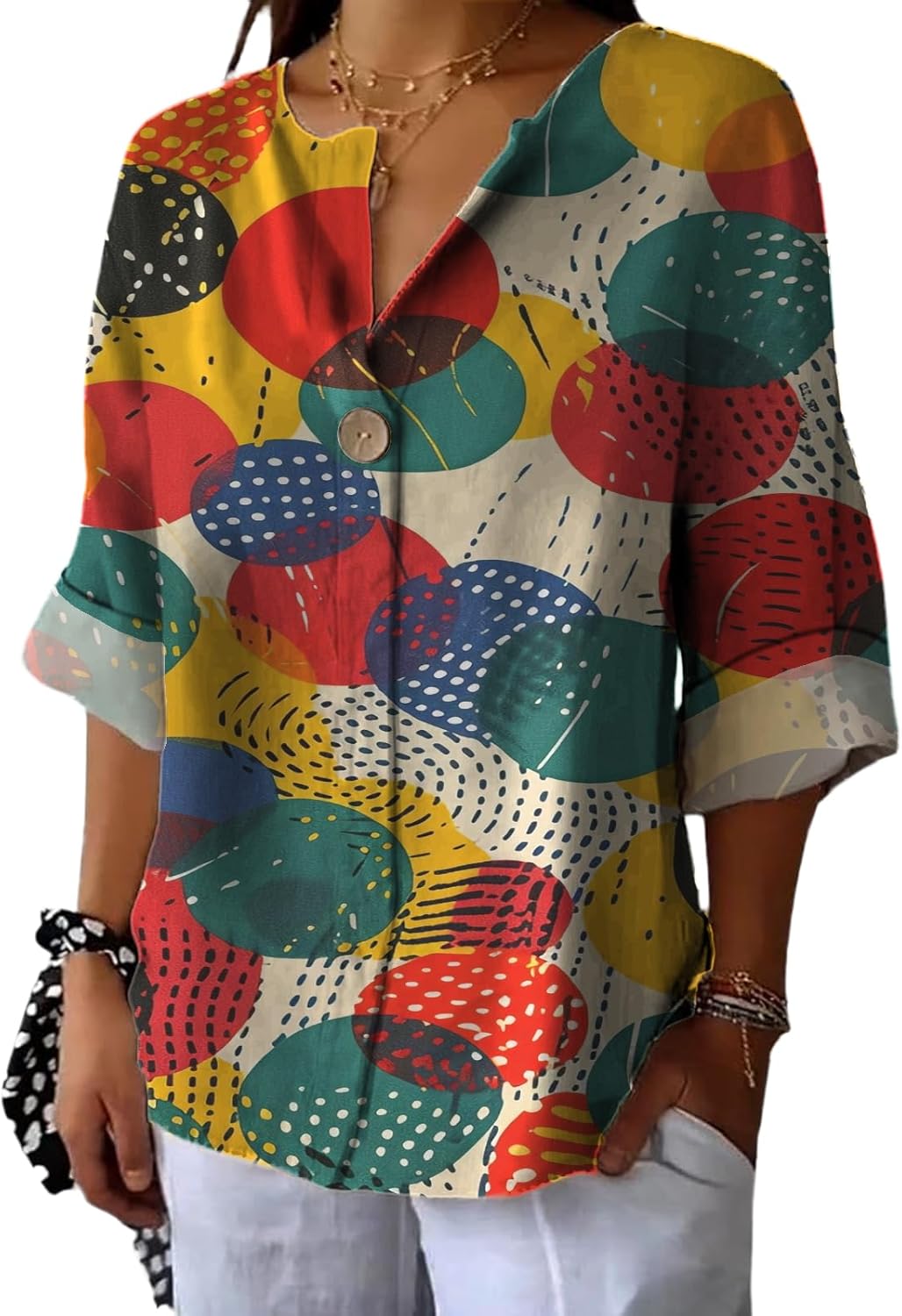 Workout Shirts for Women Loose Fit Floral Graphic Dry Fit V Neck Flowing Blouse Summer Ladies Casual Tops