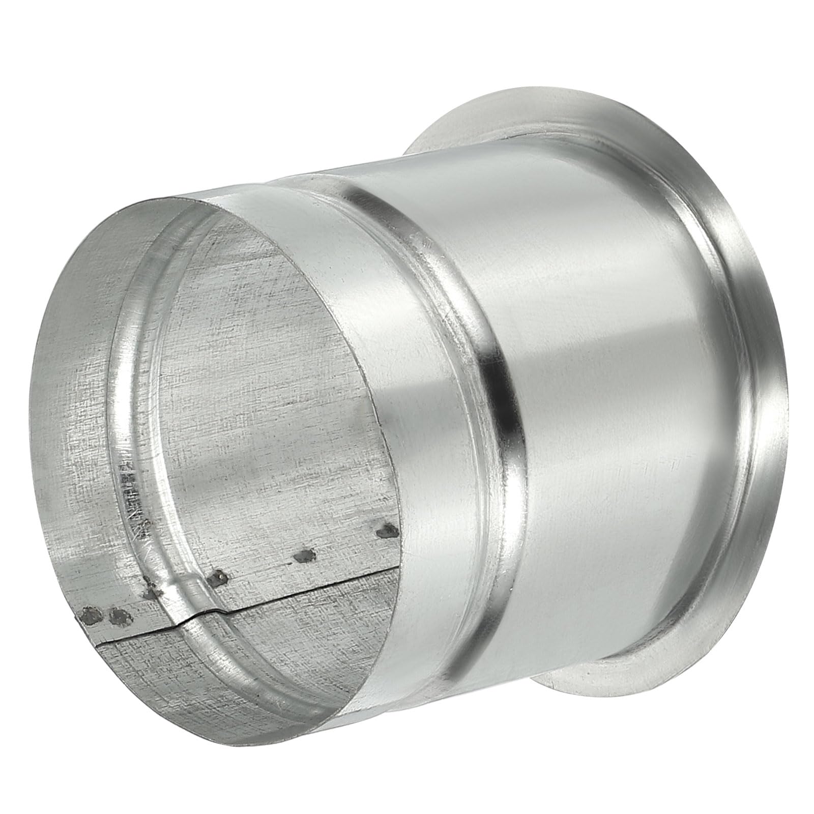 YOKIVE 3 Inch Round Galvanized Duct Connector Flange, Silver Tone
