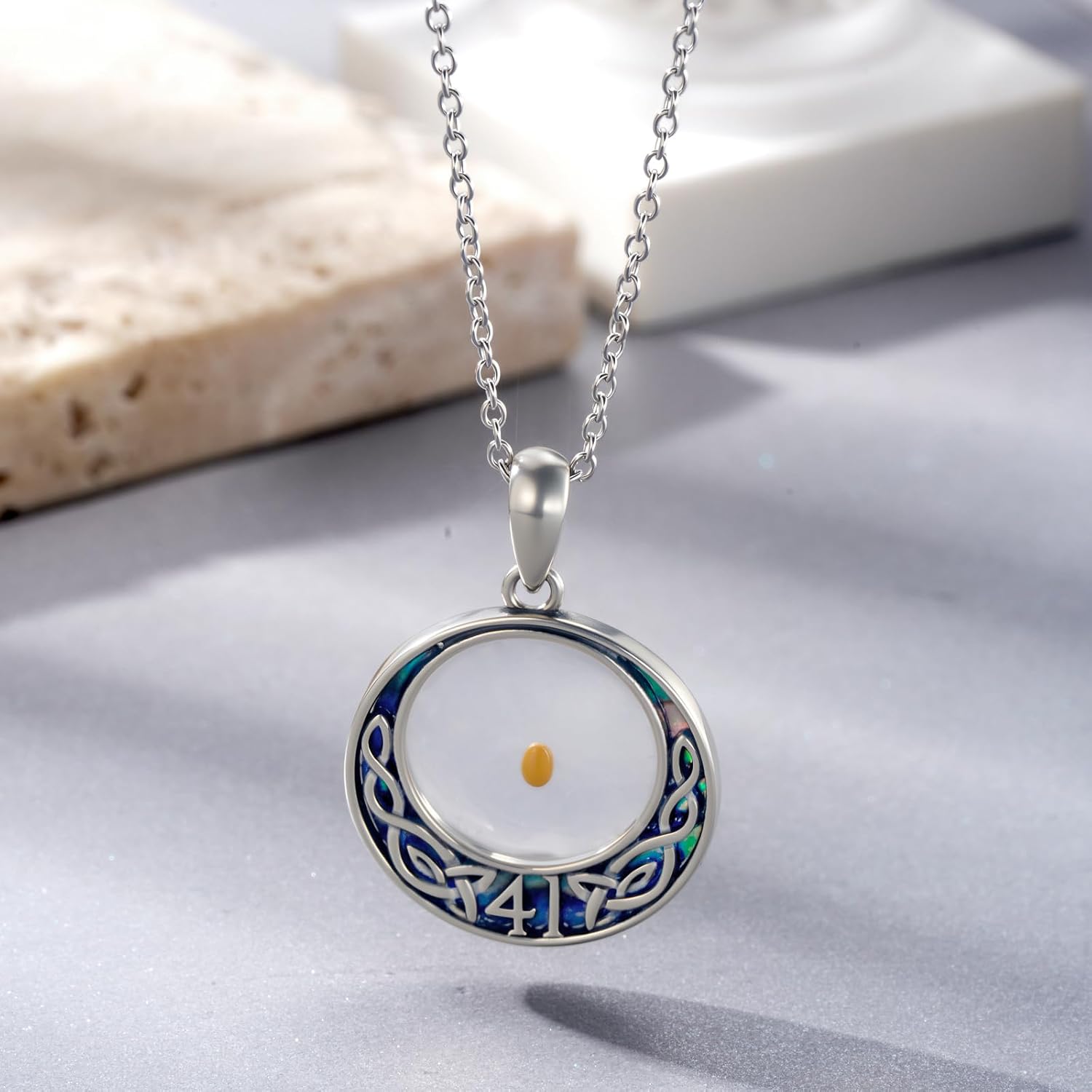 Mustard seed Necklace 925 Sterling Silver Mustard Seed Faith Pendant Necklace Christian Jewelry Gifts For Women - Image 6