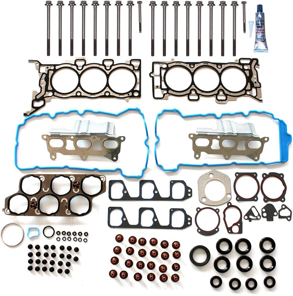 ECCPP Engine Replacement Head Gasket Set Bolts for 2007-2011 2008 2009 2010 for Chevrolet for Pontiac for Saturn for Suzuki 3.6L VIN 7 N36A