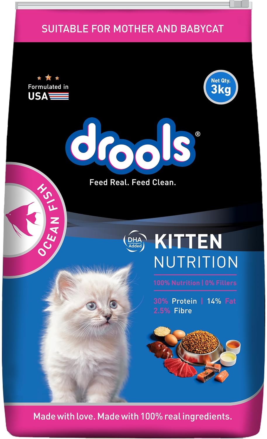 Drools Store Drools Dry Kitten Cat Food 3kg - Image 1