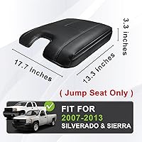 Vista 3 de Muslogy Funda para reposabrazos de consola central apta para Chevy Silverado/Tahoe y GMC Sierra/Yukon 2007-2013, cómoda almohadilla