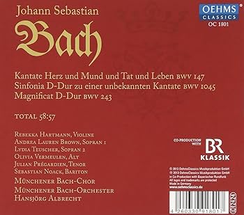 バッハBach／Magnificat Johann Sebastian Bach: Magnificat, BWV 243: Johanna Winkel