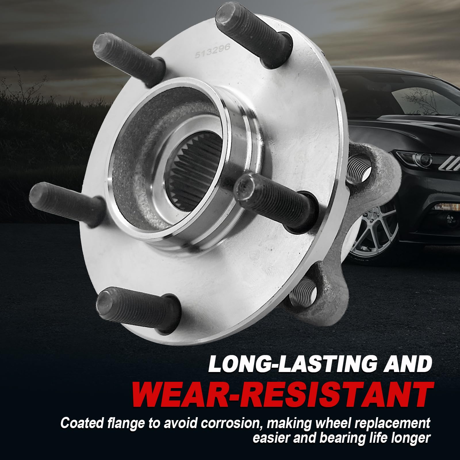 Amazon.com: Pair 513296 Front Wheel Bearing Hub Assembly