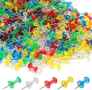 Amazon Youowo 画鋲 画びょう 押しピン プラスチック画鋲 プッシュピン おしゃれ コクヨ プラスチック画鋲 イプ ダルマタイプ 5色2個入り収納ケース付き 文房具 オフィス用品 文房具 オフィス用品