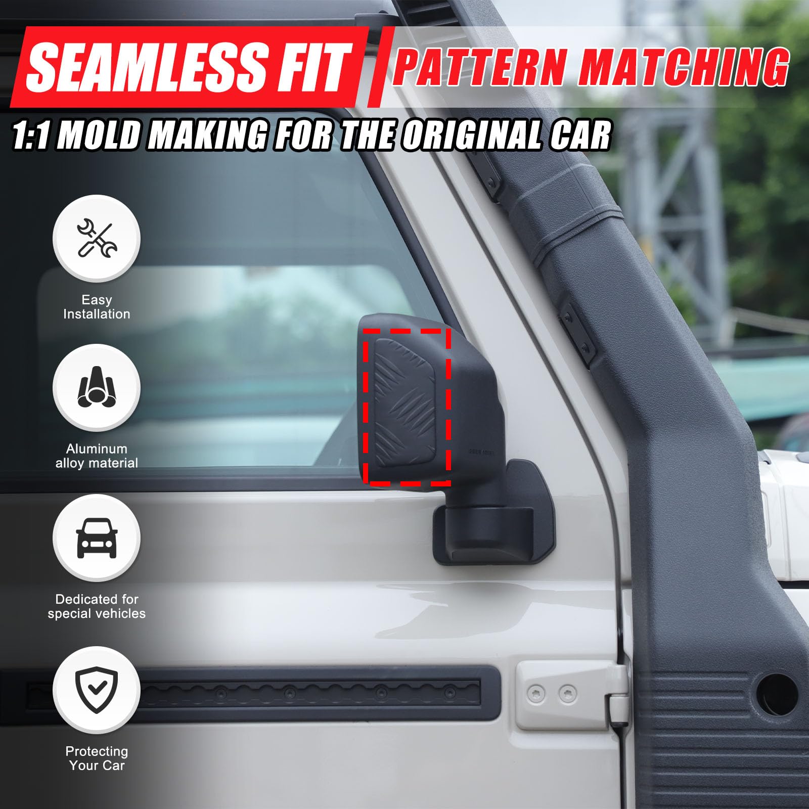 Coque De Rétroviseur Extérieur Gauche Pour Peugeot 207 (2006+) - Compatible Réf. OEM 8152F1, 9680194877 - À Peindre - 9