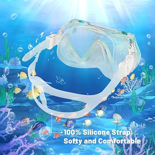 Miniatura 4 de Supertrip Gafas de natación antivaho, máscara de buceo para adultos, hombres, mujeres y jóvenes, gafas de natación de visión clara de 180 con